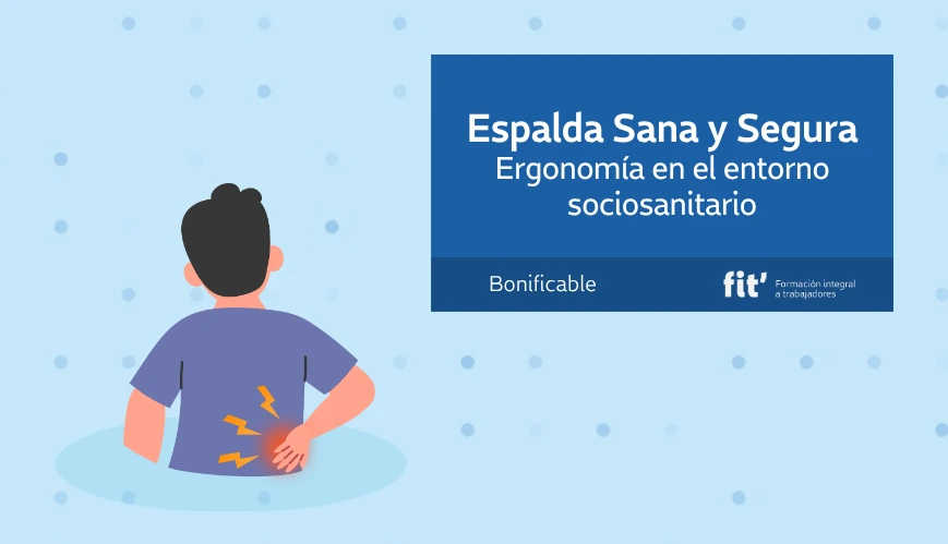 Espalda sana y segura en el ámbito sociosanitario gerocultor cuidador de ancianos
